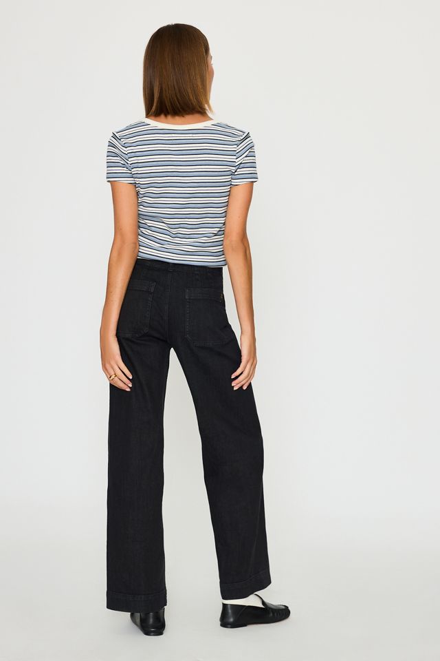 The Colette High-Rise Wide-Leg Full-Length Jeans by Maeve #5