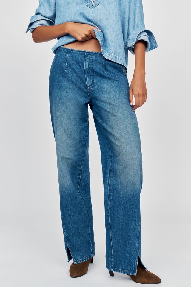 Maeve Twisted Seam Mid-Rise Straight-Leg Jeans #2