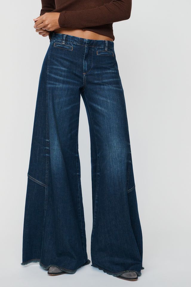 Pilcro Lola Mid-Rise Wide-Leg Palazzo Jeans #1