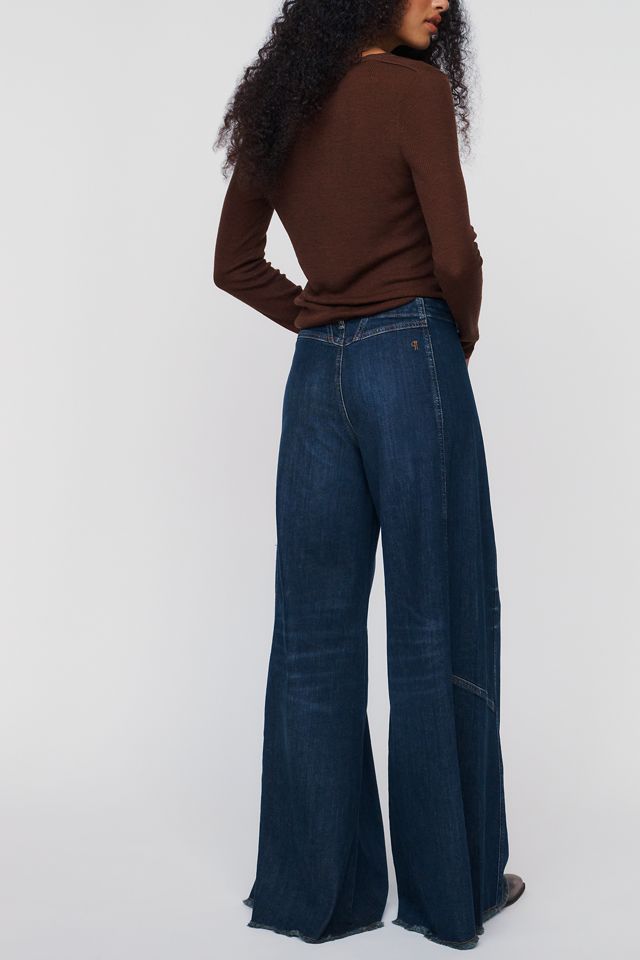 Pilcro Lola Mid-Rise Wide-Leg Palazzo Jeans #2