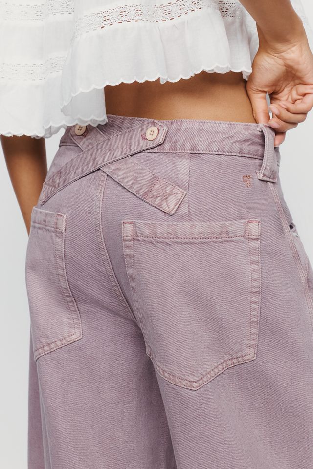Pilcro High Rise Puddle Curve Barrel Leg Jeans #2