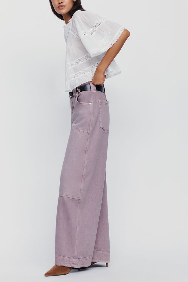 Pilcro High Rise Puddle Curve Barrel Leg Jeans #5