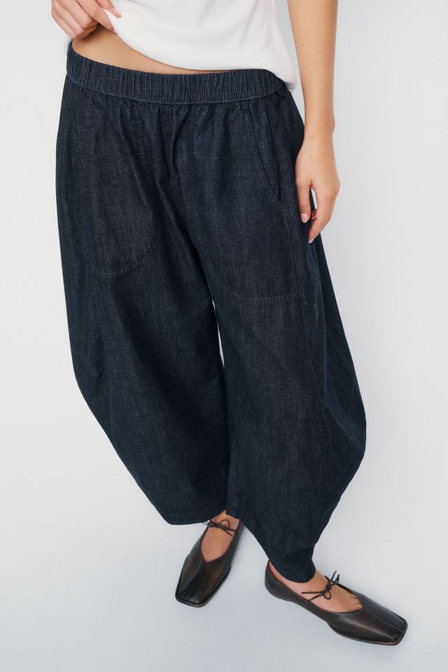 Pilcro Drape Balloon High Rise Barrel Leg Jeans #1