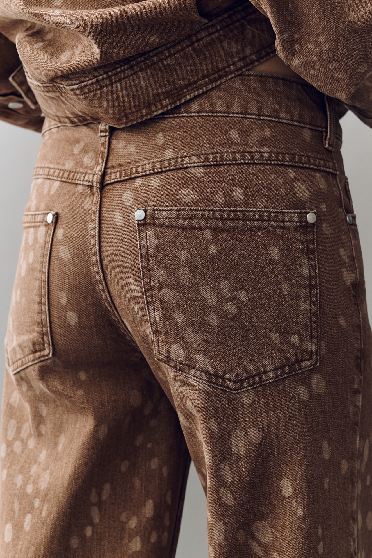 Pilcro Oh Deer High-Rise Wide-Leg Jeans