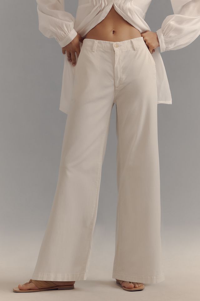 AG Caden Wide-Leg Trouser Pants  #1
