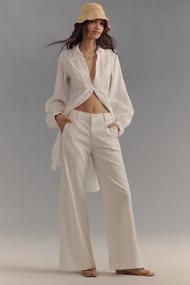 Velvet Wide-Leg Pants | Anthropologie