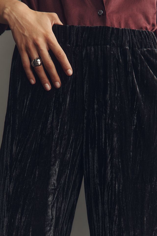 AG Careen Velvet Wide-Leg Pants #2
