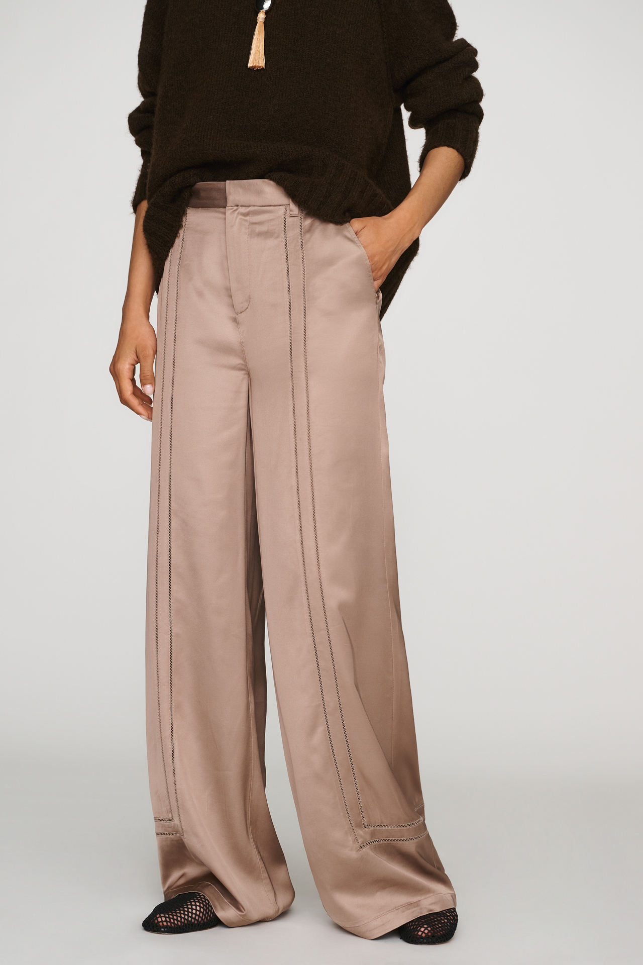 AG Jeans Sarah Satin Trousers