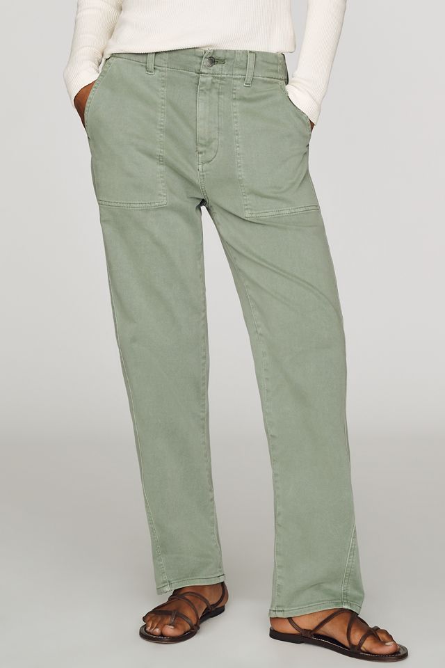 AG Jeans Analeigh Mid-Rise Straight-Leg Pants #1