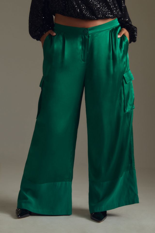 Corey Lynn Calter Satin Cargo Pants #7