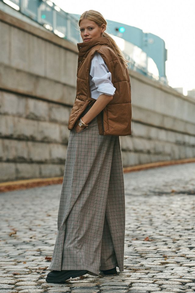 The Kaylie Wide Leg Plaid Pants • Impressions Online Boutique