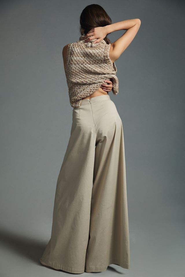 Corey Lynn Calter Wide-Leg Pleated Pants #3