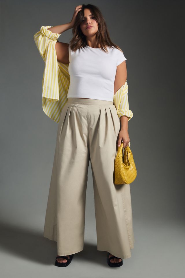 Corey Lynn Calter Wide-Leg Pleated Pants #6