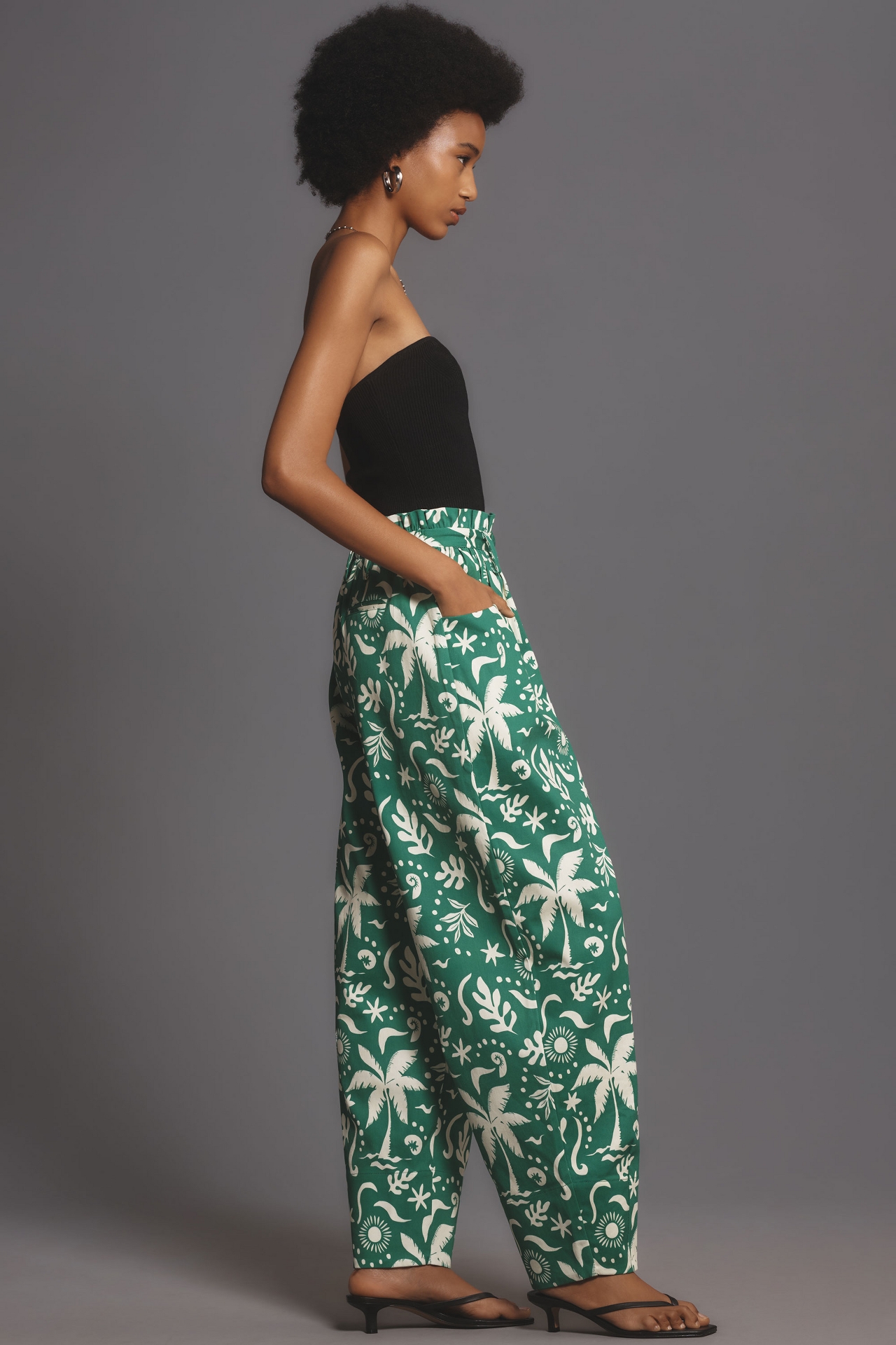 Corey Lynn Calter Paperbag Barrel Pants