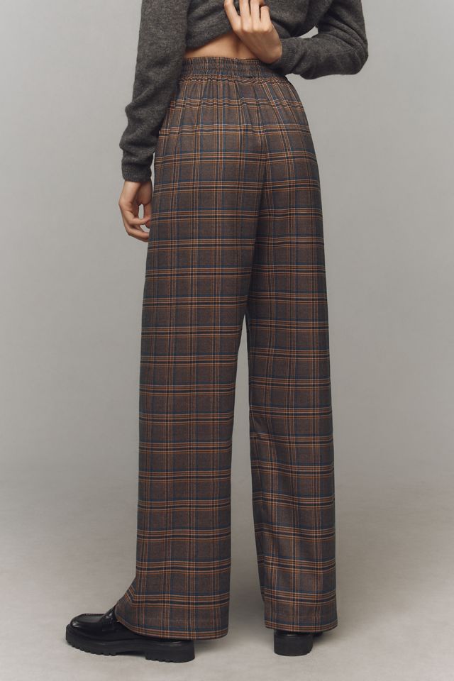 Corey Lynn Calter Plaid Pull-On Trousers #3
