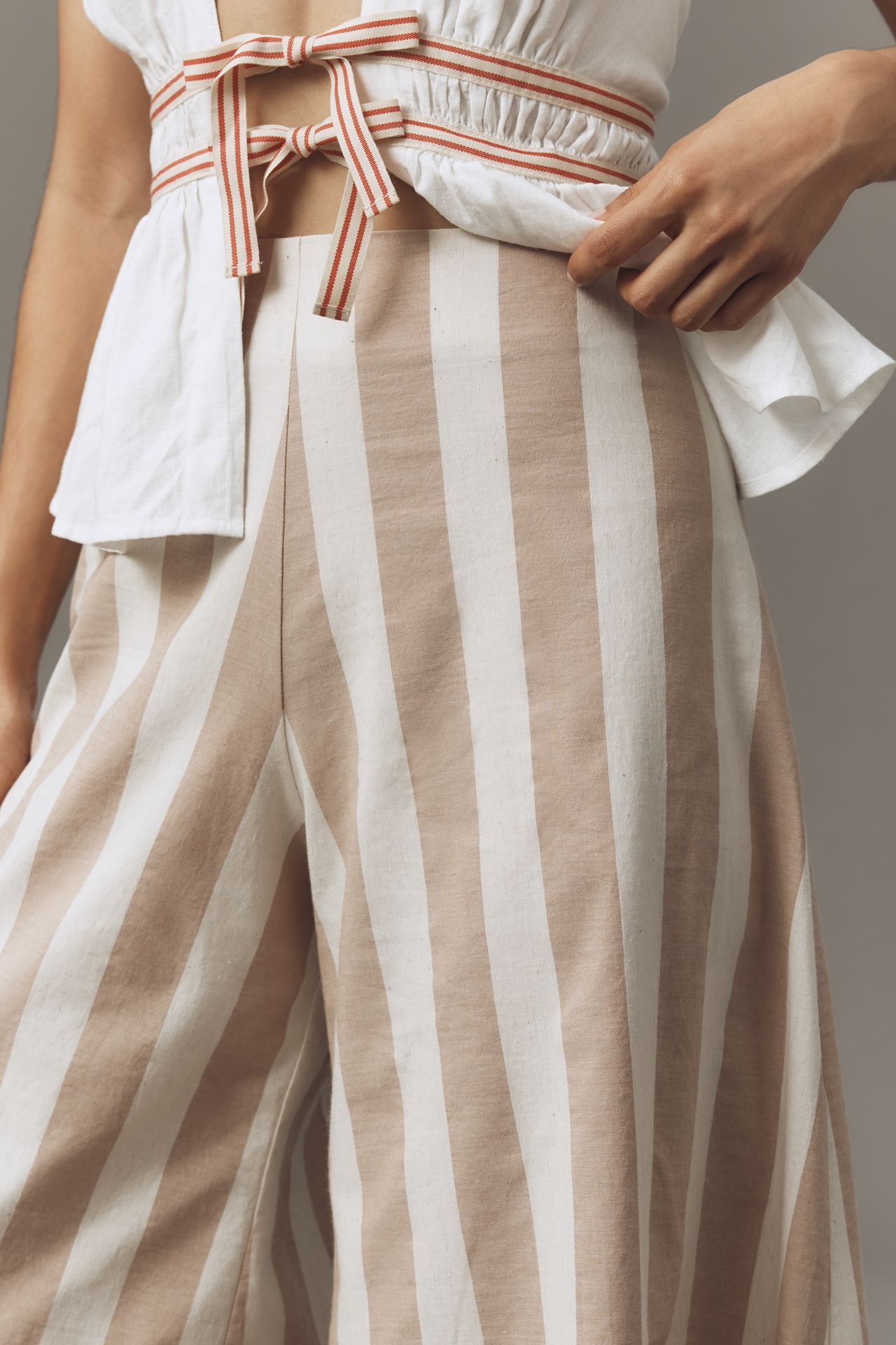 Corey Lynn Calter Wide-Leg Cotton Pants