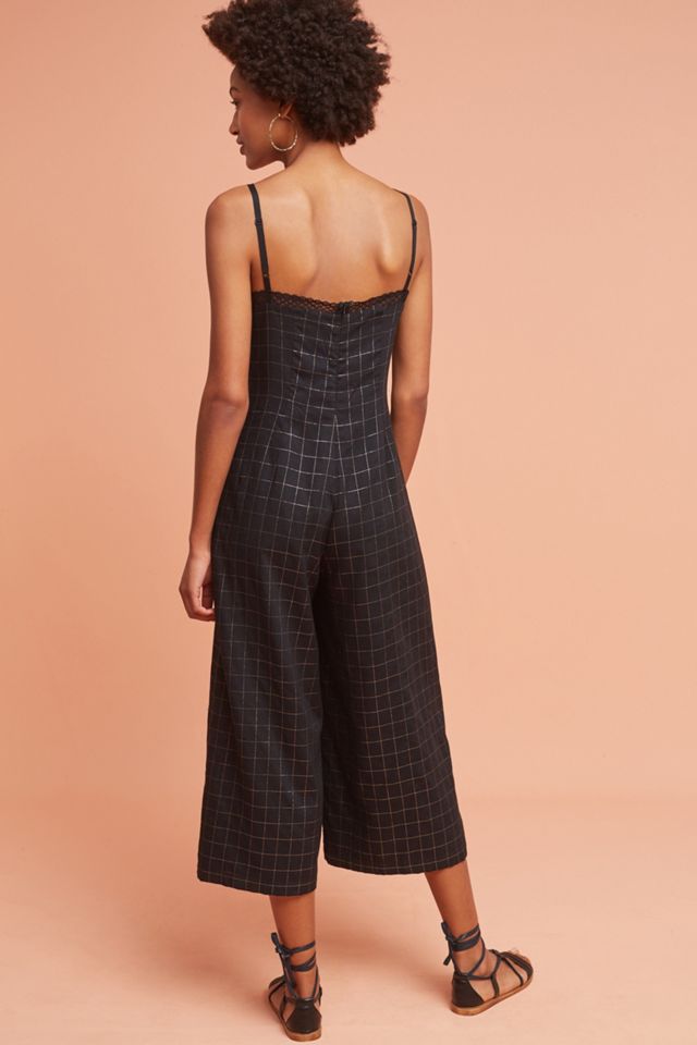 Margo Grid Wide-Leg Jumpsuit #2