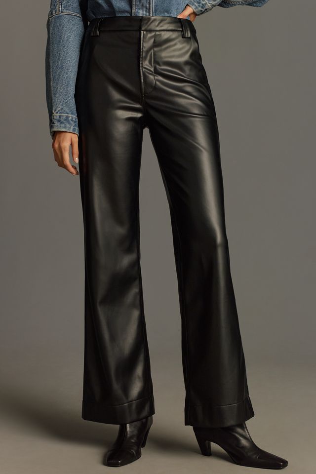 Joe's Jeans The Mia High-Rise Wide-Leg Faux-Leather Pants #1