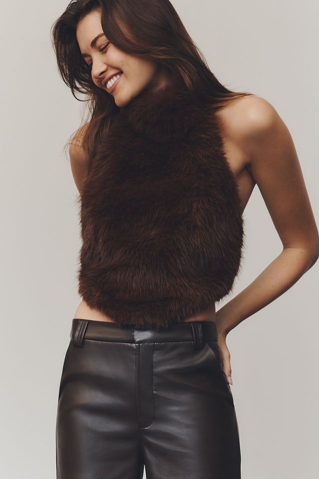 Joe's Jeans The Mia High-Rise Wide-Leg Faux-Leather Pants #1