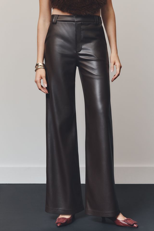 Joe's Jeans The Mia High-Rise Wide-Leg Faux-Leather Pants #2