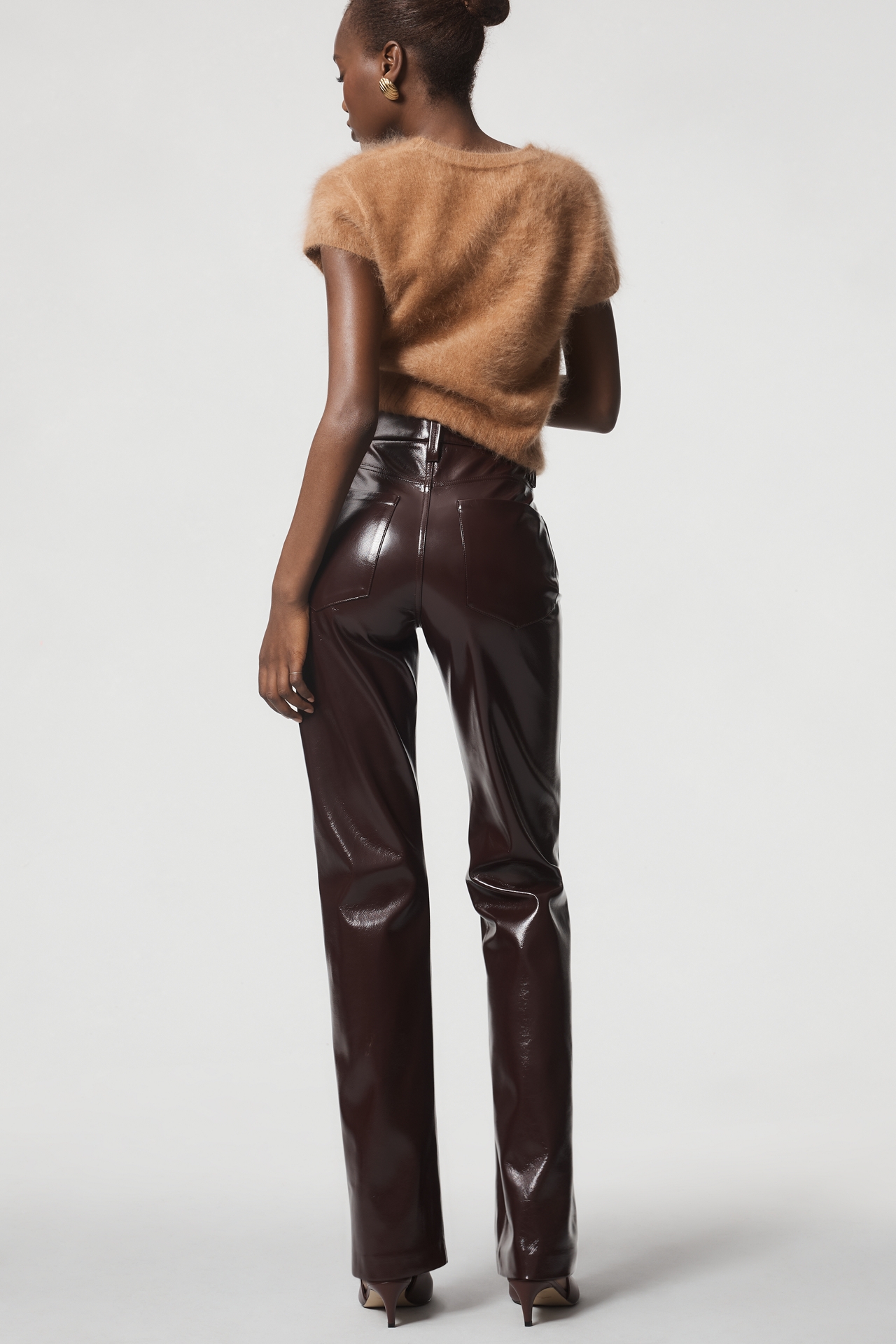 Joe's Jeans Margot Faux Leather High-Rise Slim Pants