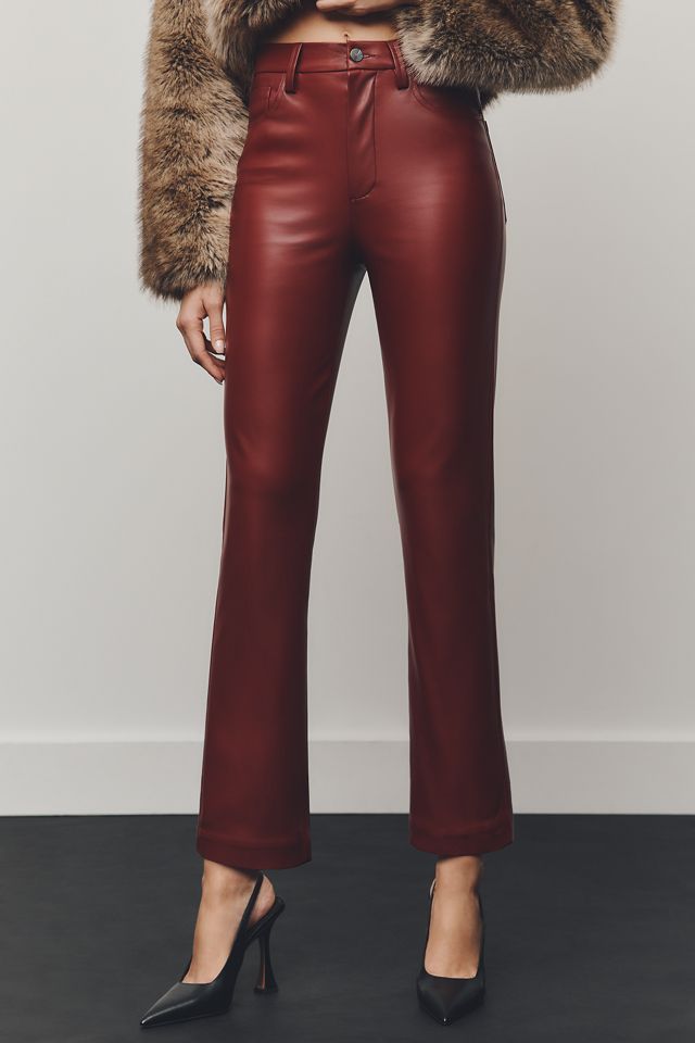 Joe's Jean Lyra Faux-Leather Straight-Leg Pants #2