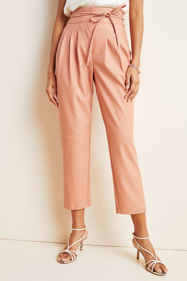 Chelsea Tapered Faux Leather Pants #1