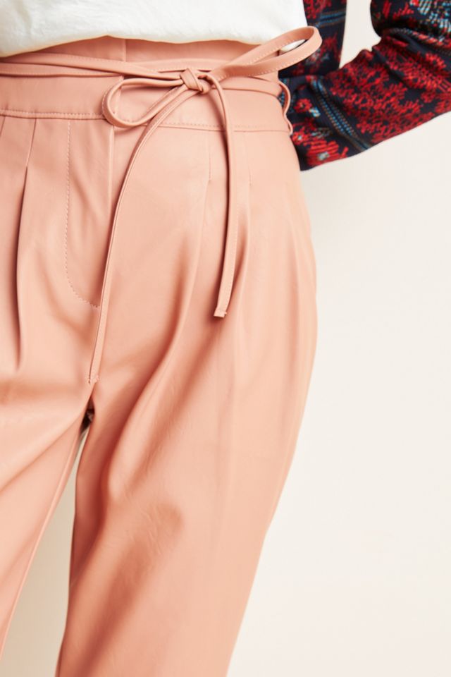 Chelsea Tapered Faux Leather Pants #2