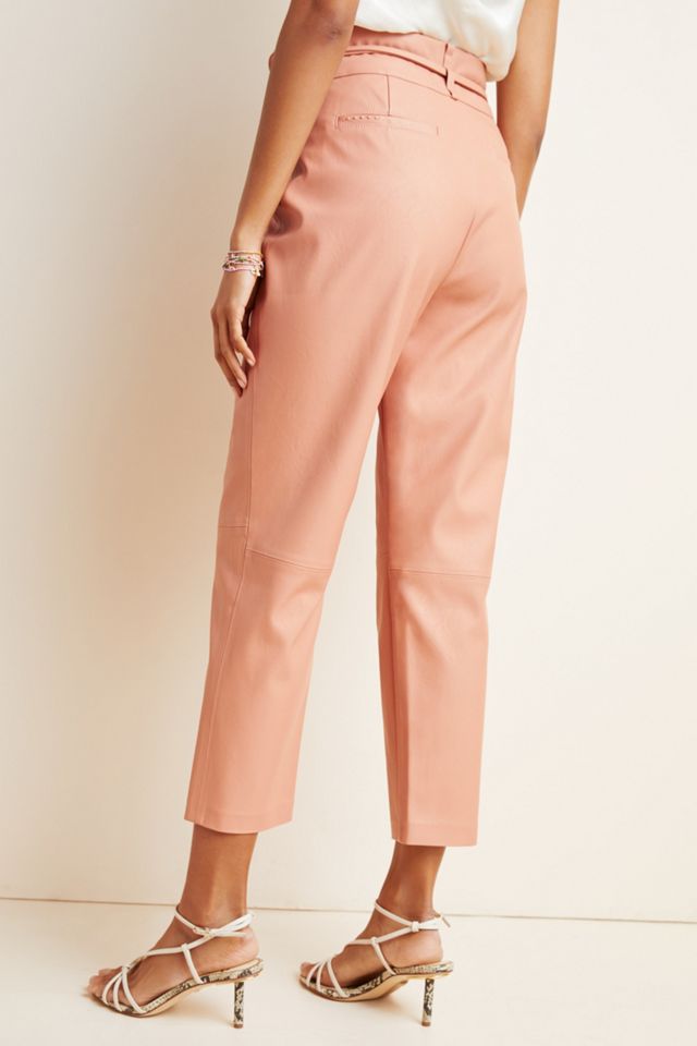 Chelsea Tapered Faux Leather Pants #3