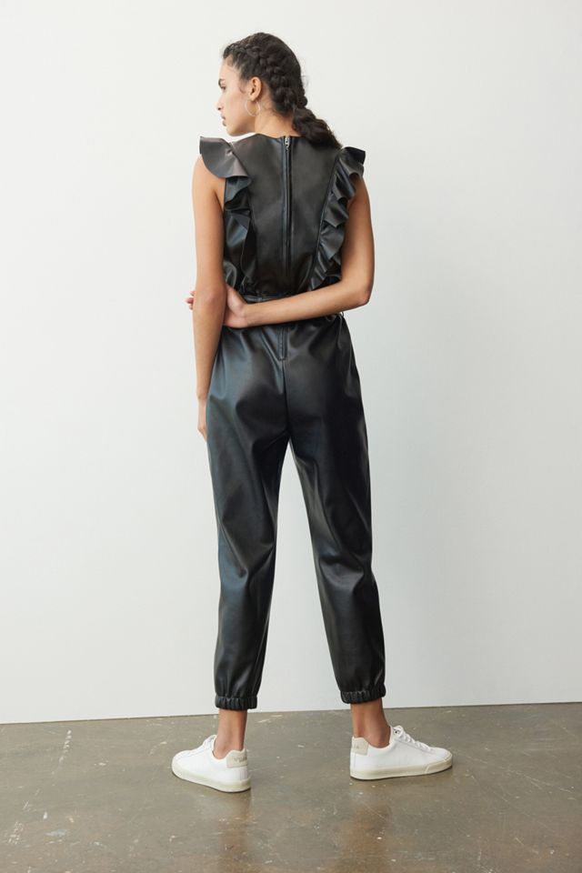 BLANKNYC Tressa Faux Leather Jumpsuit #1