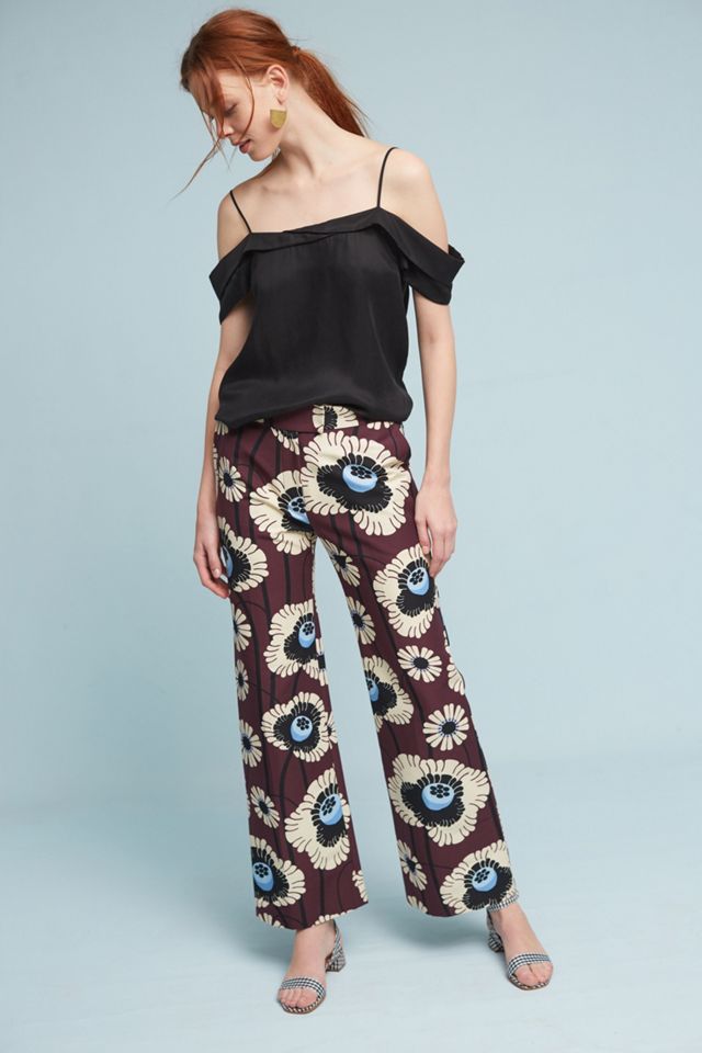 Printed Silk Trousers #1