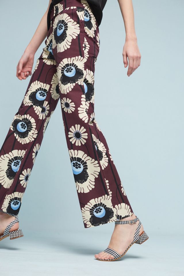 Printed Silk Trousers