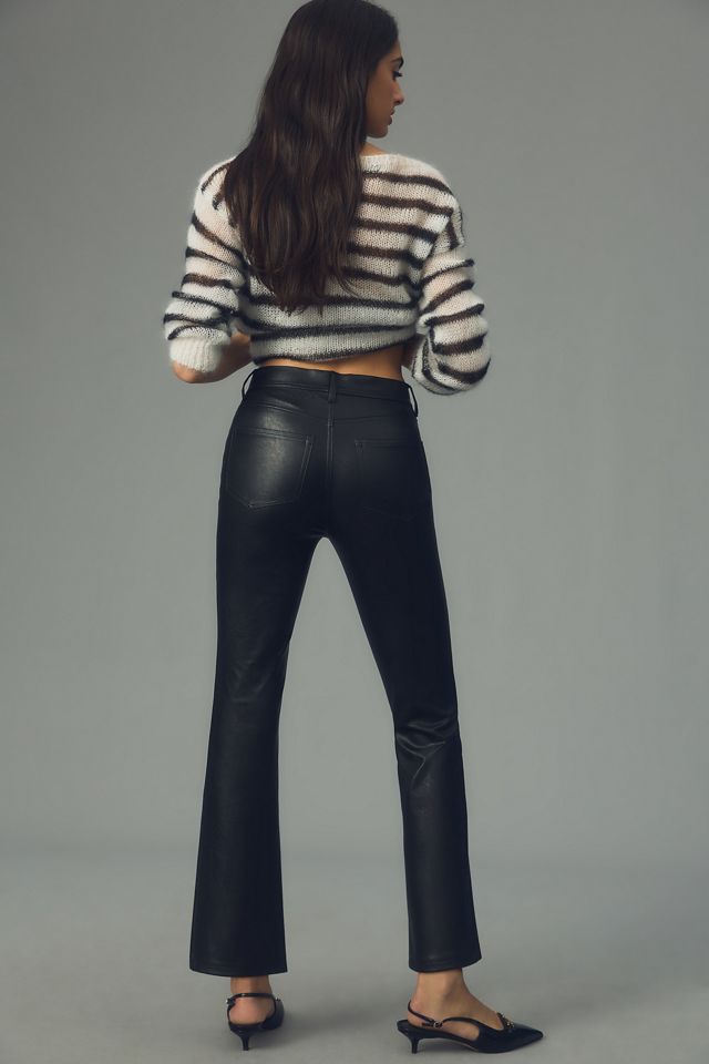 Paige Claudine Faux Leather Ankle Flare Pants #2