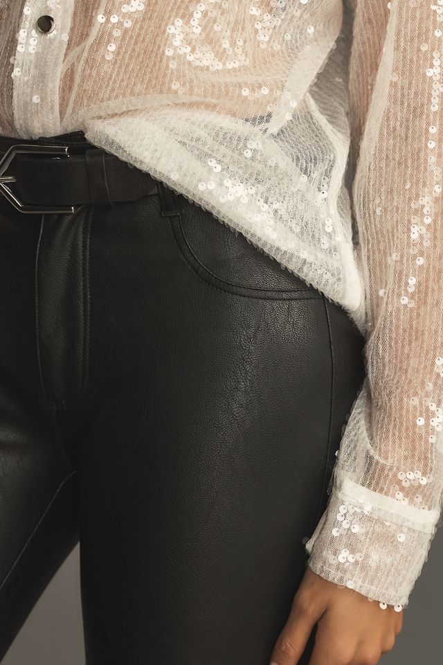 PAIGE Stella Faux Leather Pants #3