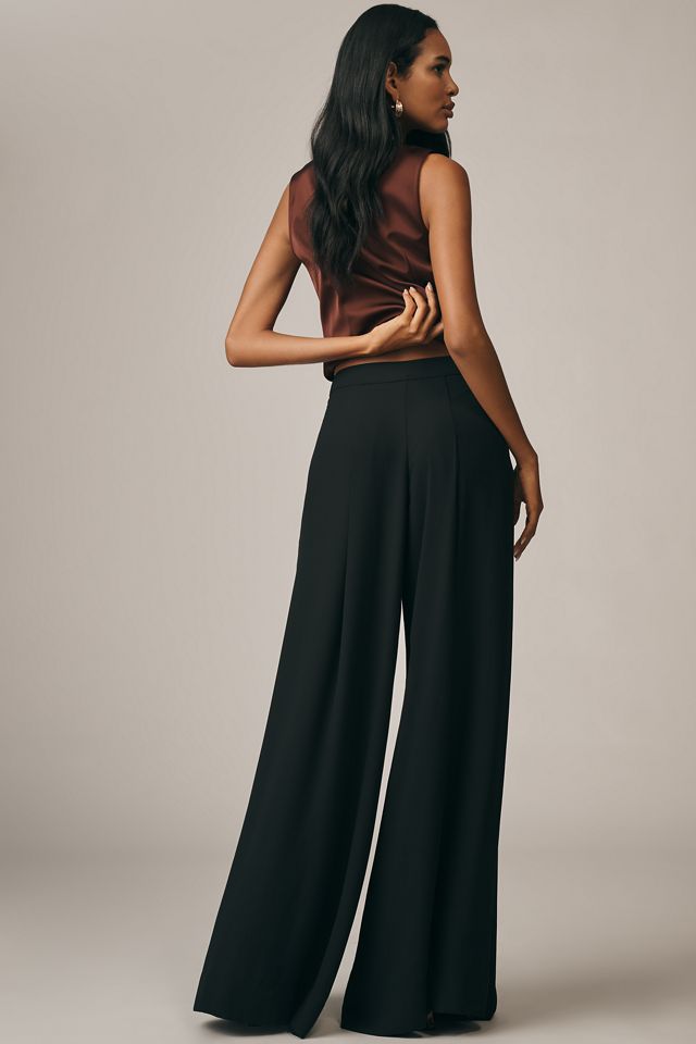 PAIGE Cecil Pleated High-Rise Wide-Leg Pants #2