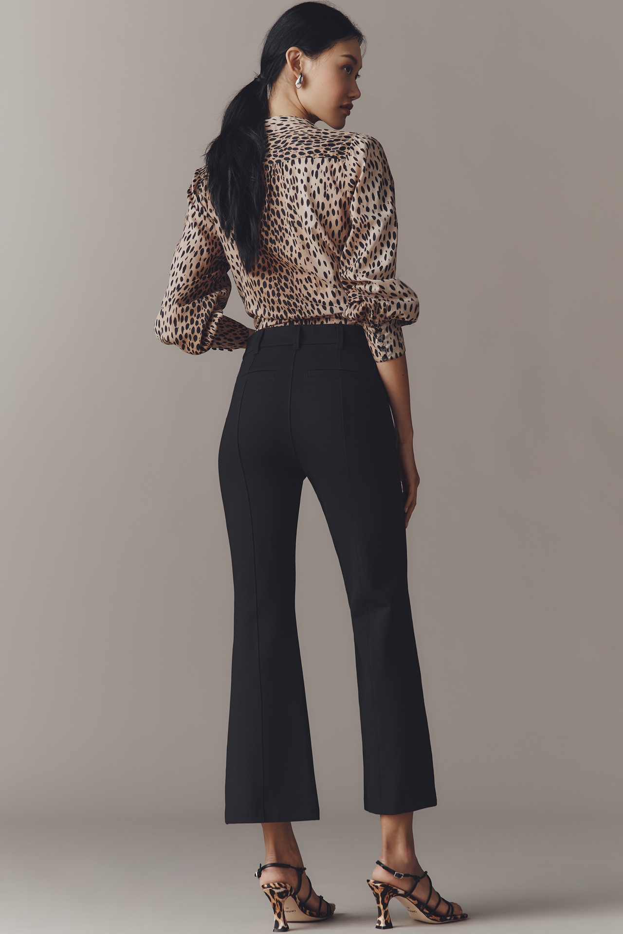 PAIGE Nixie High-Rise Crop Flare Pants