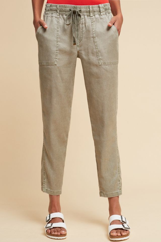 Level 99 Linen Side-Slit Pants #1