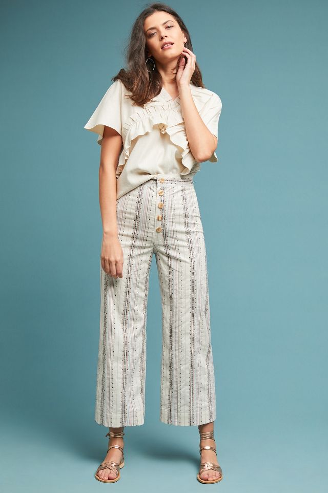 Anthropologie store striped pants