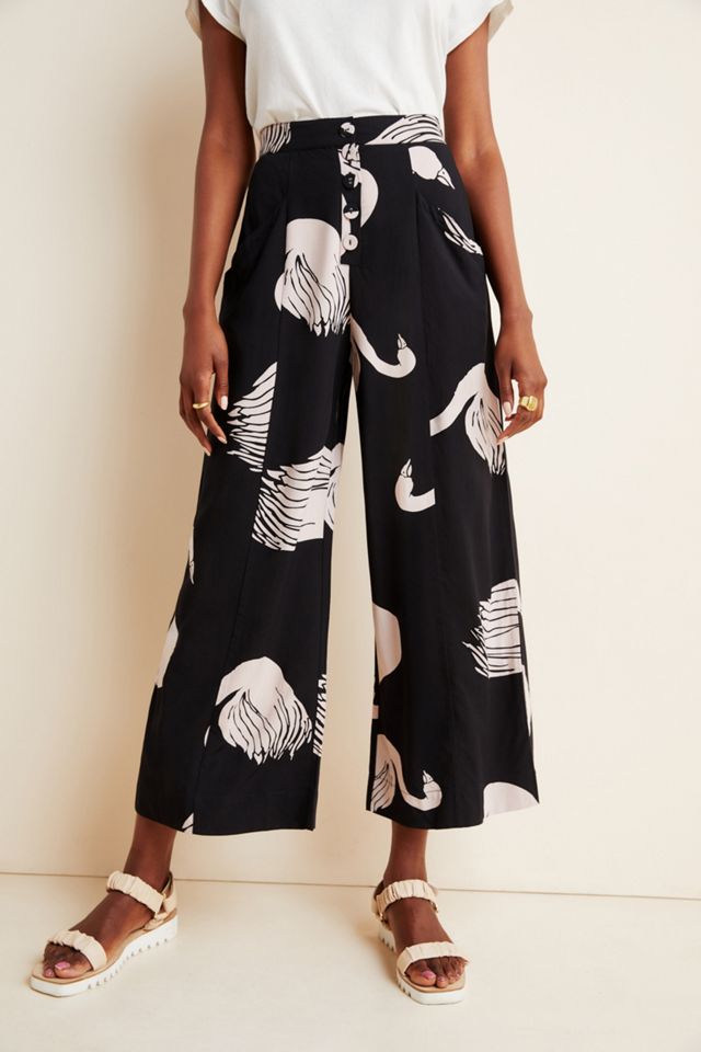 Odette Swan-Printed Trousers #1