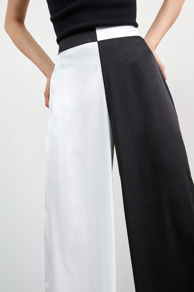 Colorblocked Wide-Leg Pants #1