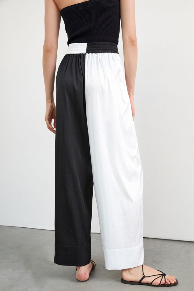 Colorblocked Wide-Leg Pants #2