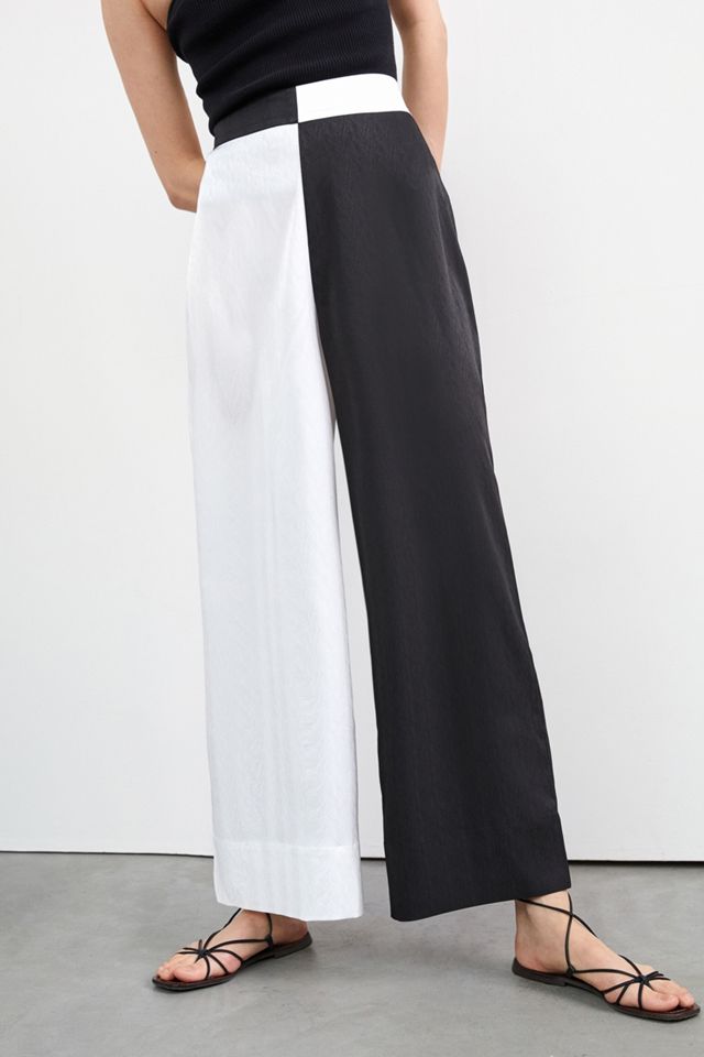 Colorblocked Wide-Leg Pants #3