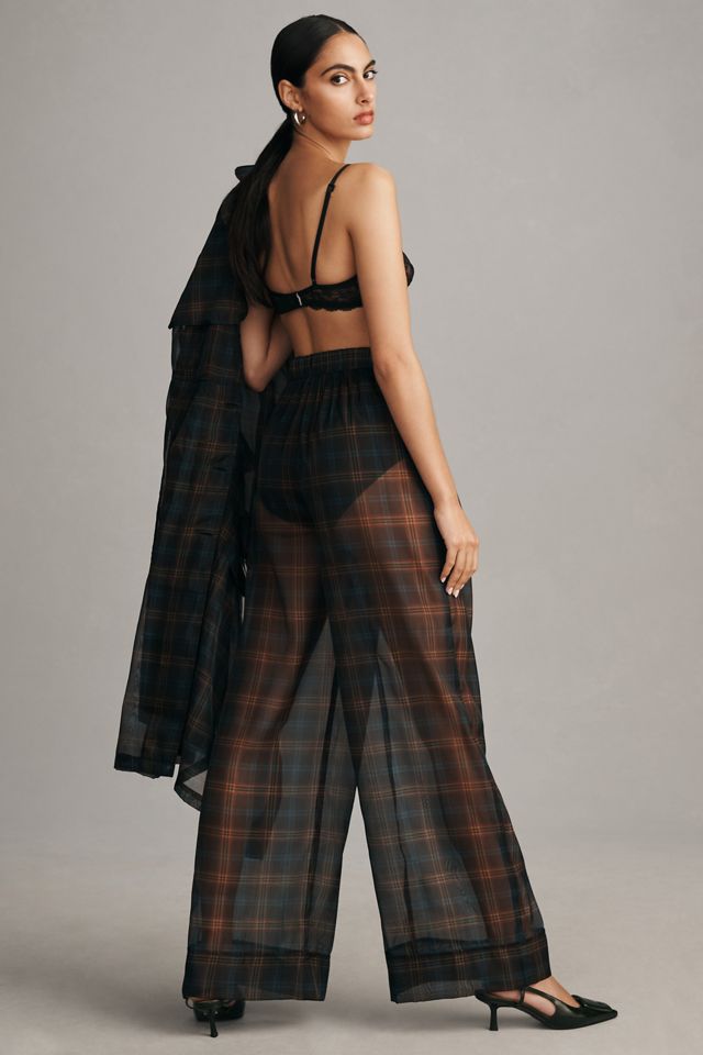 Porridge Sheer Wide-Leg Trousers #2