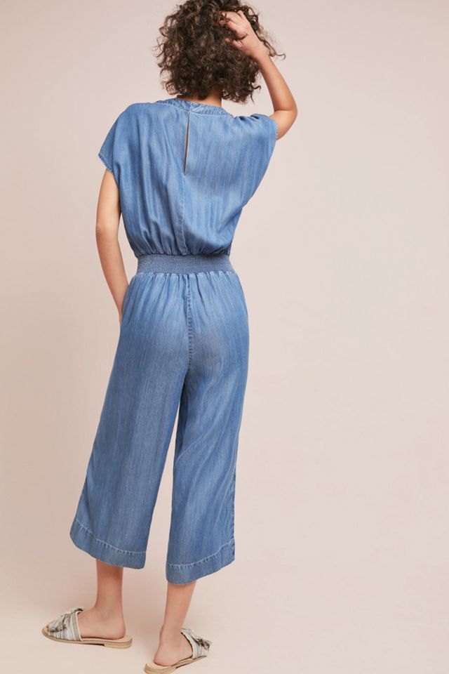 Splendid Bow-Tied Chambray Jumpsuit #1
