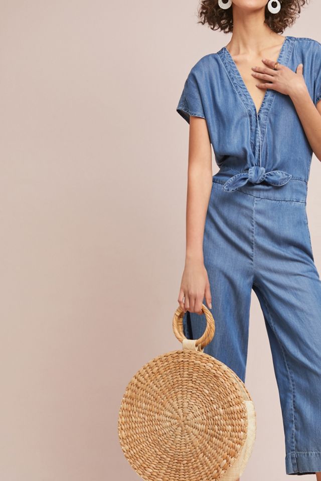 Splendid Bow-Tied Chambray Jumpsuit #2