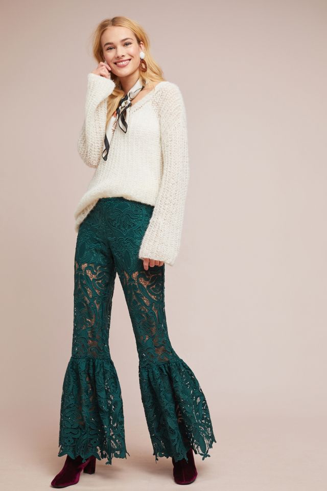 Anna Sui Baroque Lace Pants