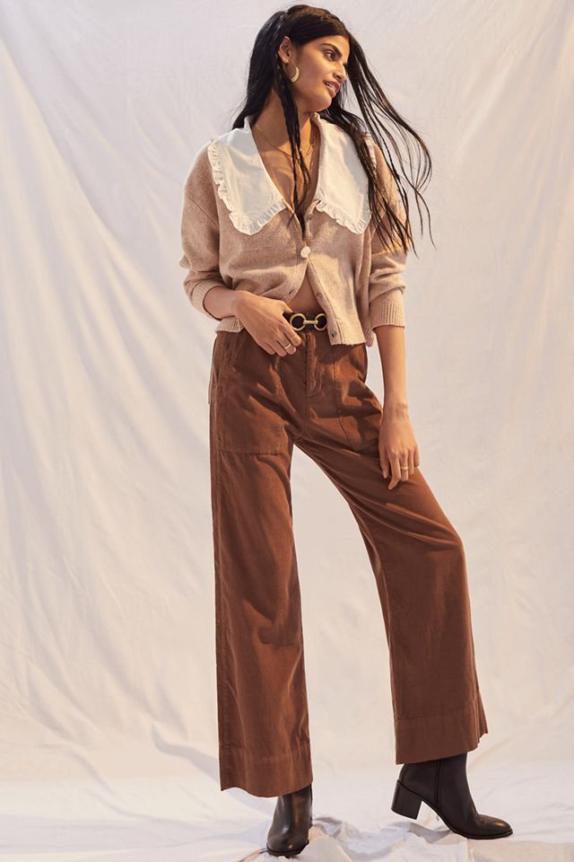 Cropped Wide-Leg Pants
