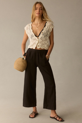 Velvet By Graham & Spencer Livi Wide Leg Pant In Black