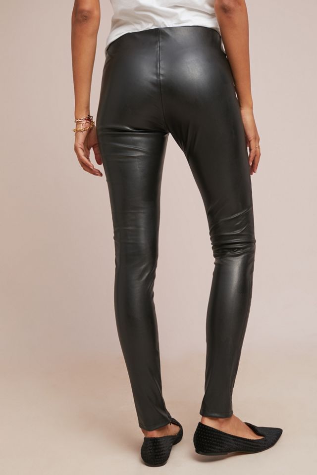 Berdine Mid-Rise Faux Leather Leggings #1