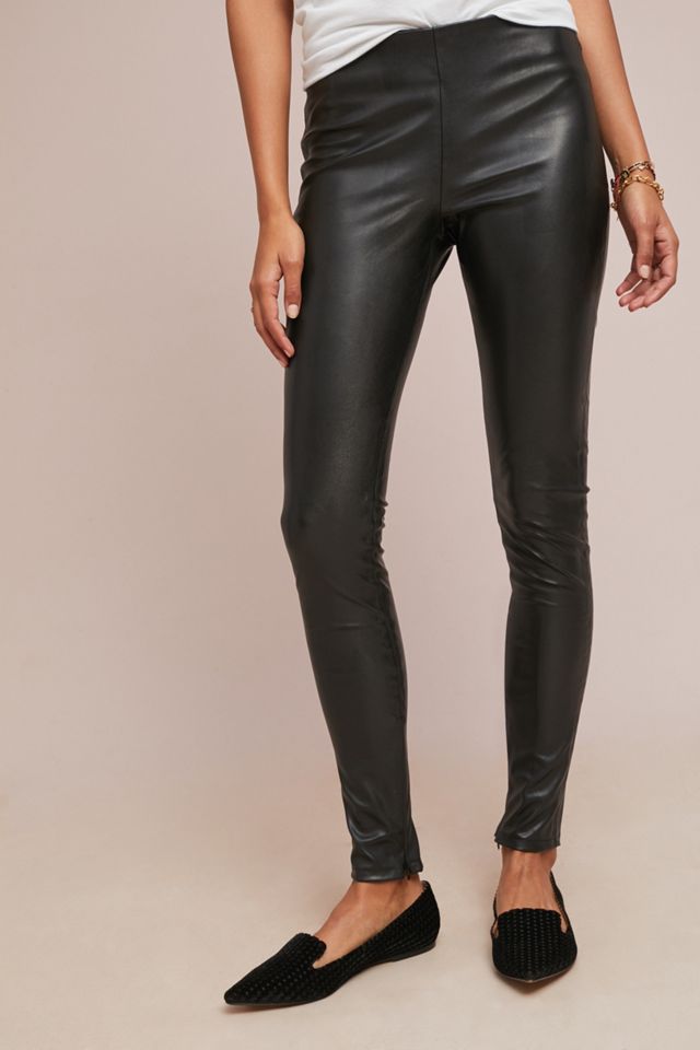 Berdine Mid-Rise Faux Leather Leggings #3